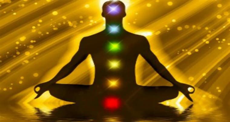 silhouette of man with chakras-chakra healing quiz