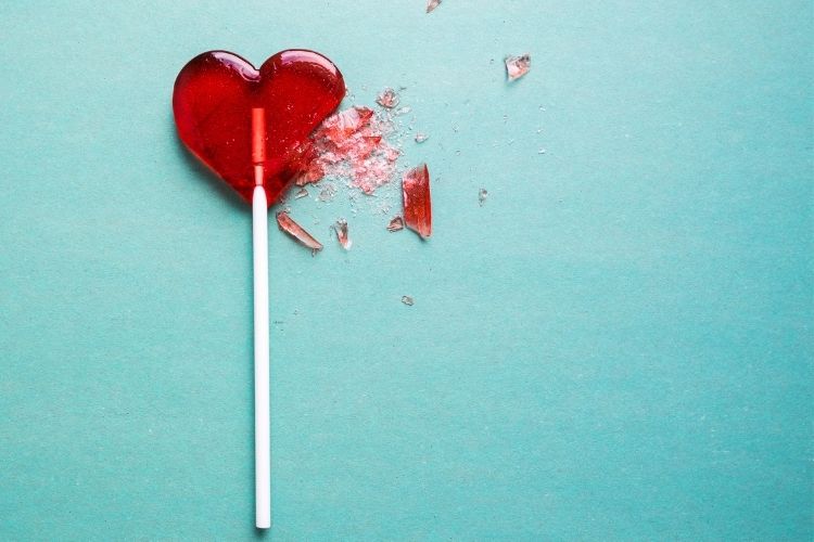 broken heart candy-dealing with heartbreak blog post image