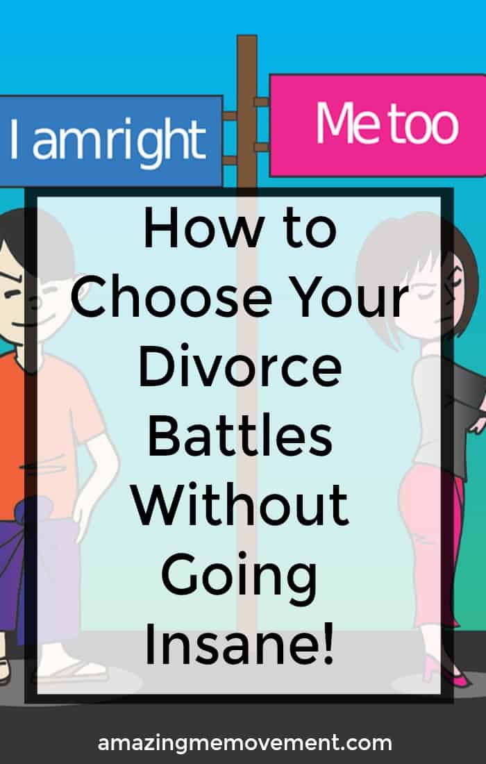 Are you in the middle of a messy divorce and feeling like you're going crazy? Choose your battles wisely. #divorce #lettinggo #movingon #howtobehappy #startinganewlife #separation #relationship #howtoletgo #forgiveness #howtomoveon
