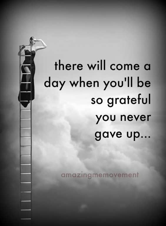 never give up quotes