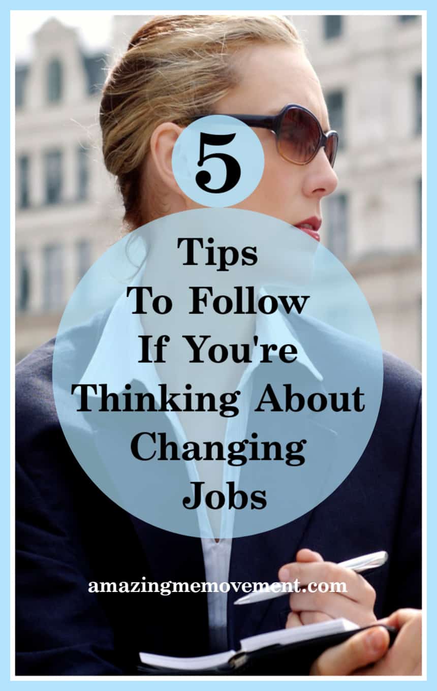 5 pieces of career advice to follow if you're thinking of changing jobs