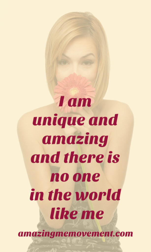 woman holding flower-i am affirmations