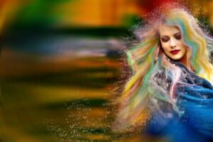 woman in colours-colour personality quiz