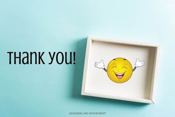 smiley face and thank you-getting through hard times blog