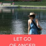 woman by water pinterest image for how to let go of anger blog