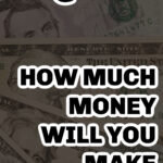 Pinterest pin for how much money will you make quiz