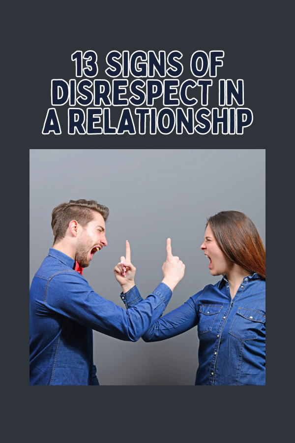 A post about disrespect in a relationship