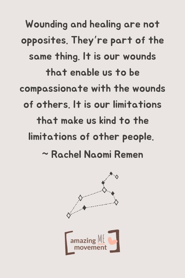 Wounding and healing are not opposites.