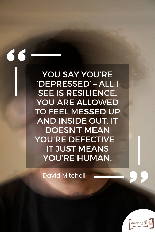 David Mitchell Inspiring Quote For Depression