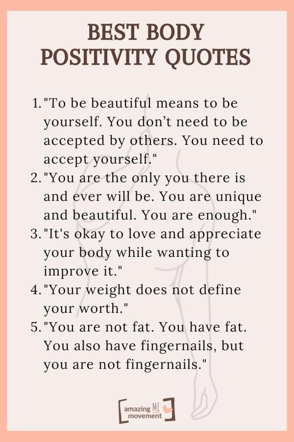 List of 20 Mind-Blowing Body Positivity Quotes