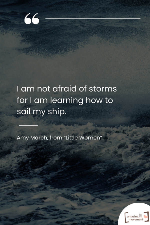 Amy March From Little Women Inspiring Quote For Depression