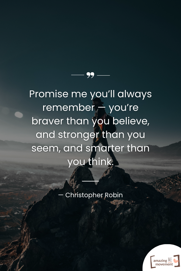 Christopher Robin Inspiring Quote For Depression