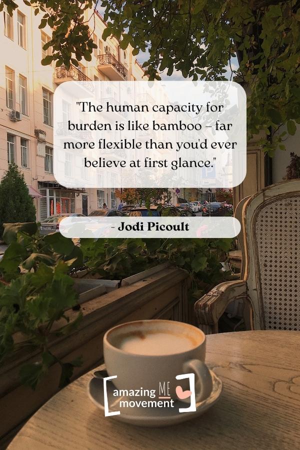 The human capacity for burden is like bamboo.