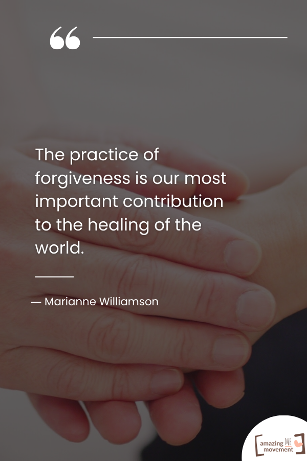 The practice of forgiveness is our most important contribution
