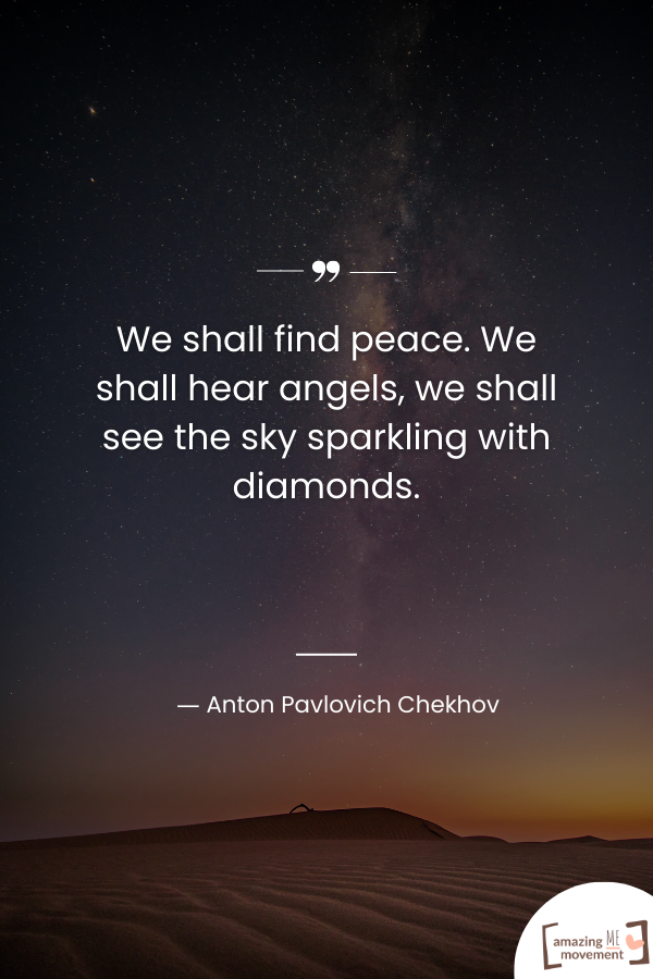 We shall find peace.