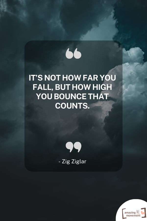 It’s not how far you fall