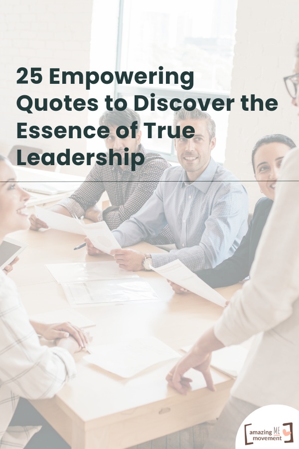 A banner on Leadership quotes 