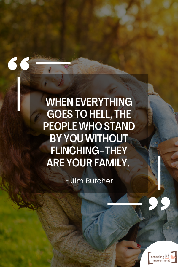 A family love quote by Jim Butcher
