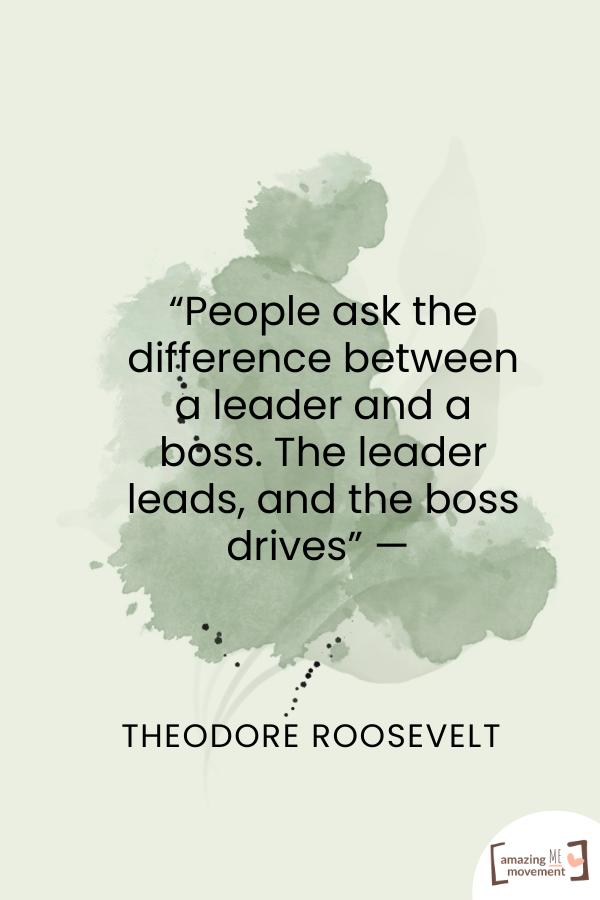 A saying by Theodore Roosevelt