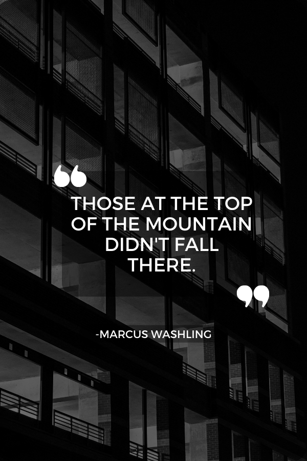 A quote about self-improvement by Marcus Washling