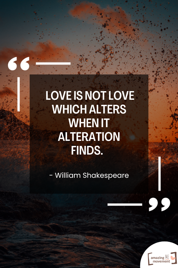 A lovely authors love quote by William Shakespeare