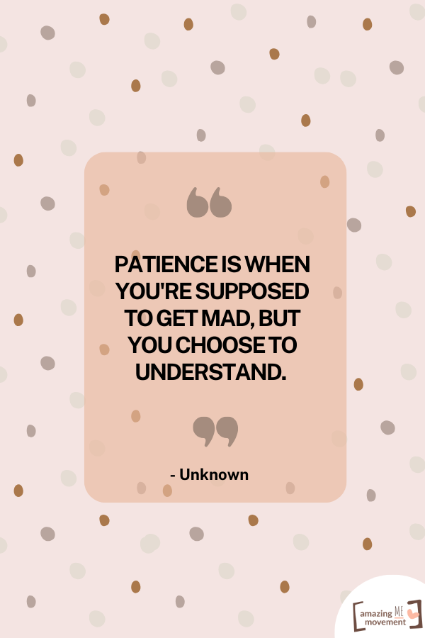 A quote about patience