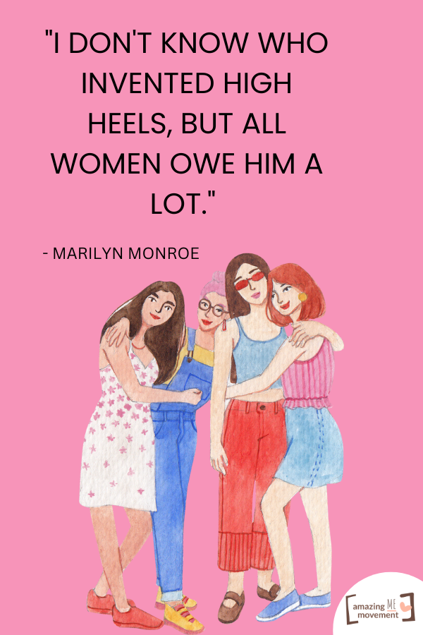 An inspirational quote by Marilyn Monroe