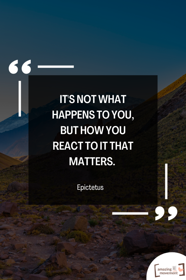 A wisdom quote from Epictetus