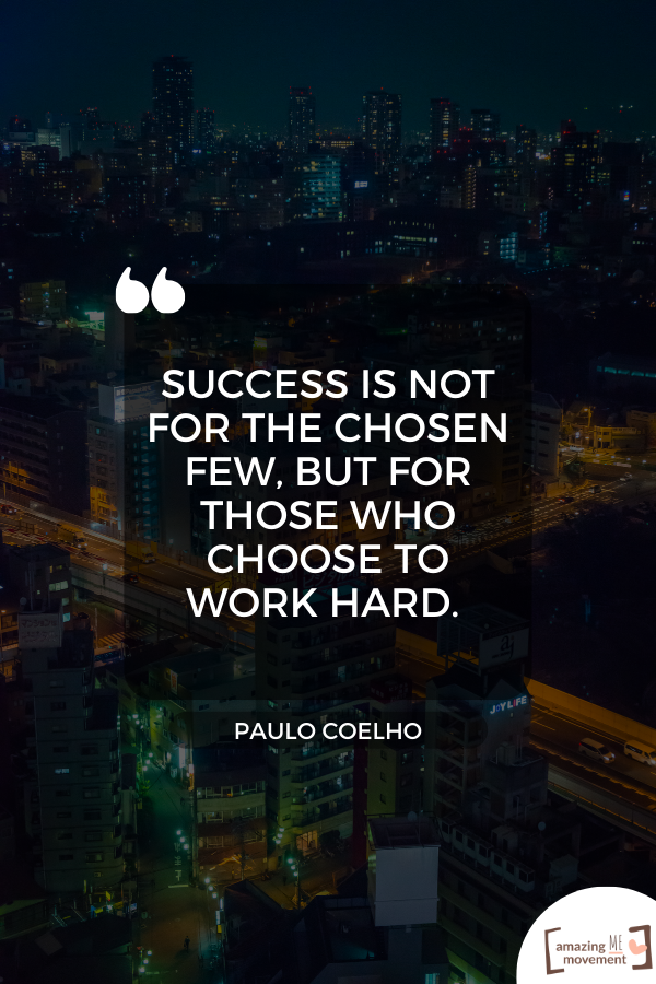 A success quote from Paulo Coelho