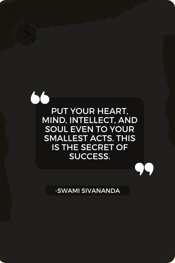 Self-improvement saying by Swami Sivananda