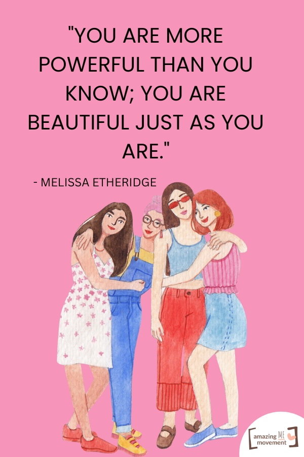 An inspirational quote by Melissa Etheridge