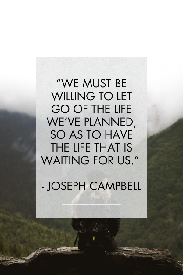 A letting go quote by Joseph Campbell