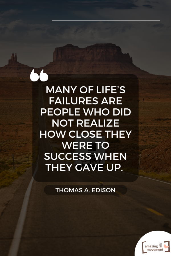 A success quote from Thomas A. Edison