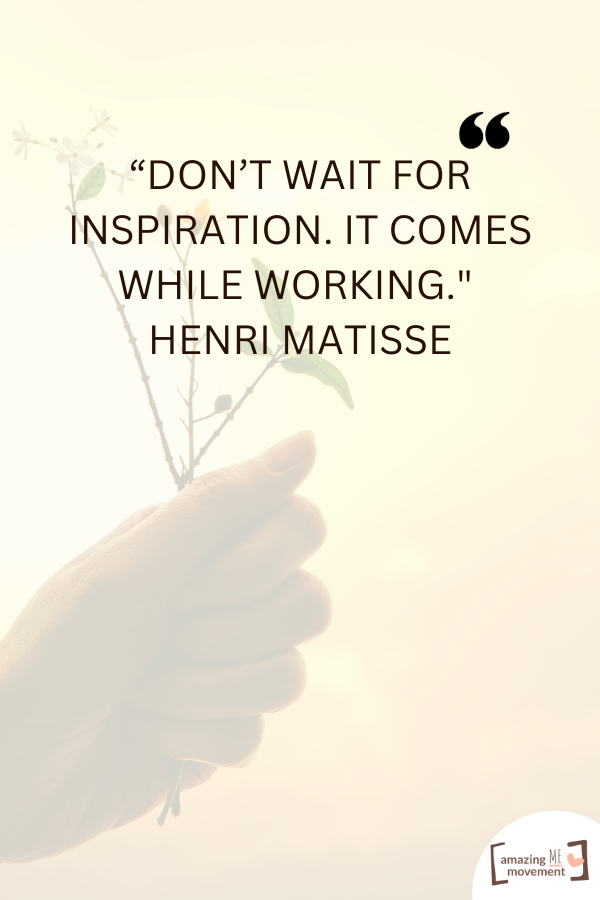 A creative quote by Henri Matisse