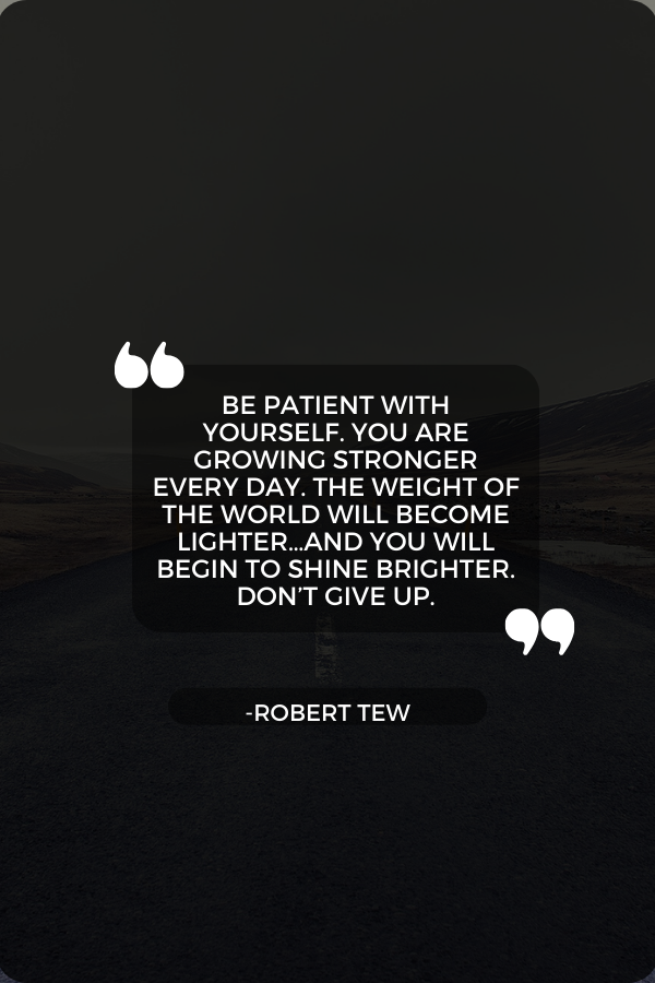 A saying by Robert Tew