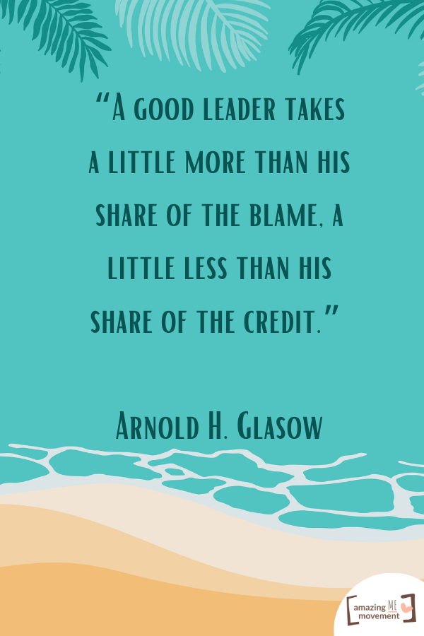 A saying by Arnold H. Glasow