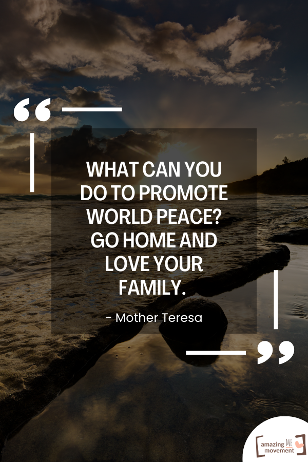 A lovely quote by Mother Teresa