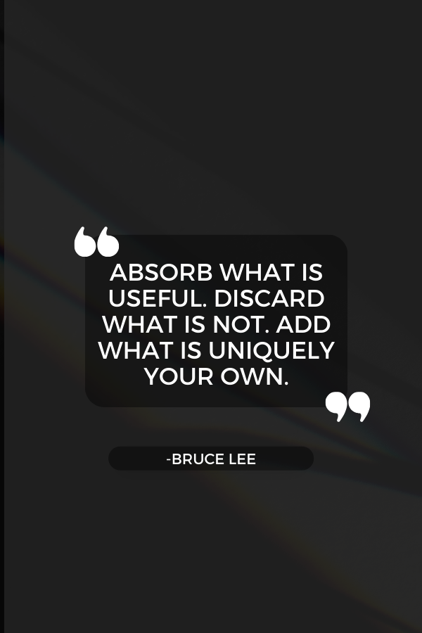 Self-improvement quote by Bruce Lee