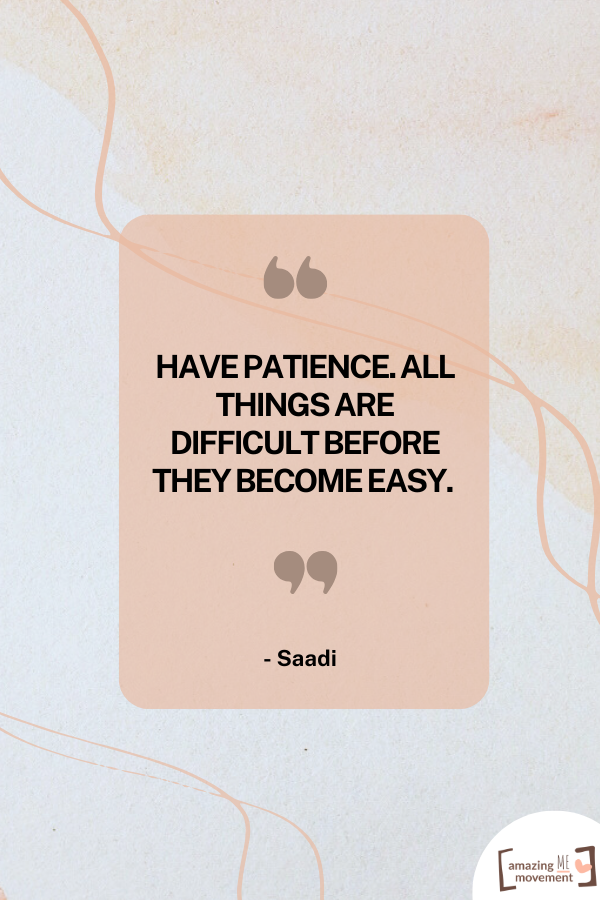 A saying from Saadi
