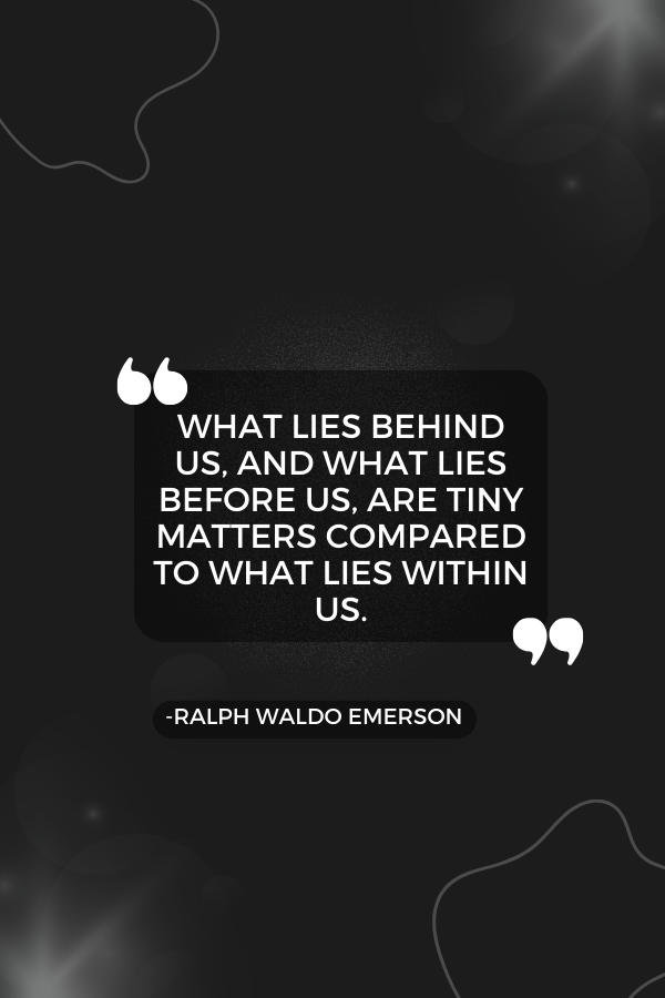 A saying about self-improvement by Ralph Waldo Emerson