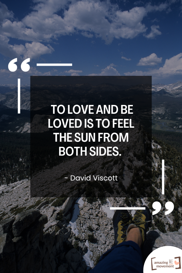 A lovely authors love quote by David Viscot
