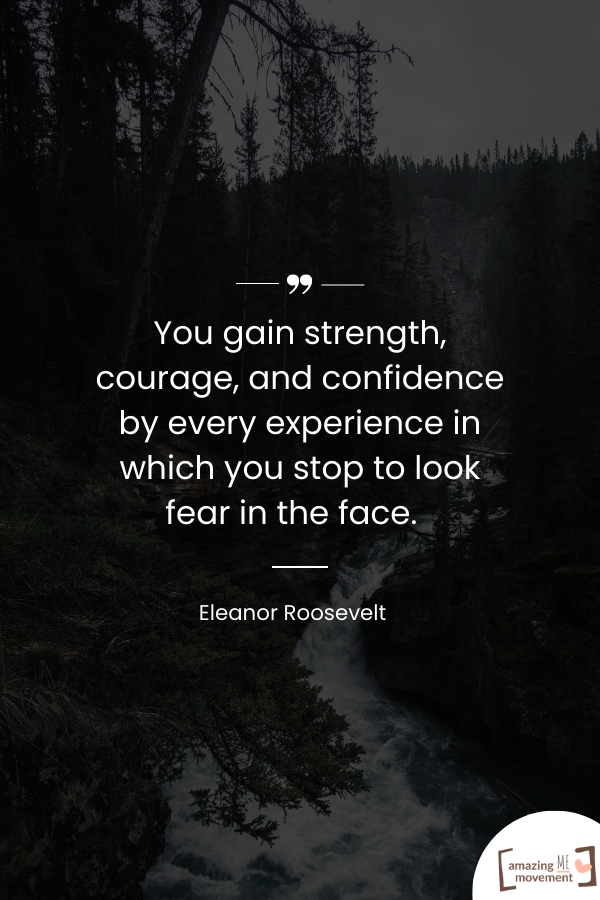 A famous line by Eleanor Roosevelt