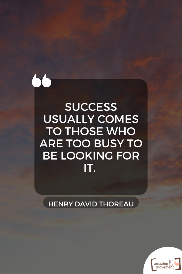 A success quote from Henry David Thoreau