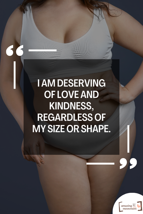 A quote for body acceptance