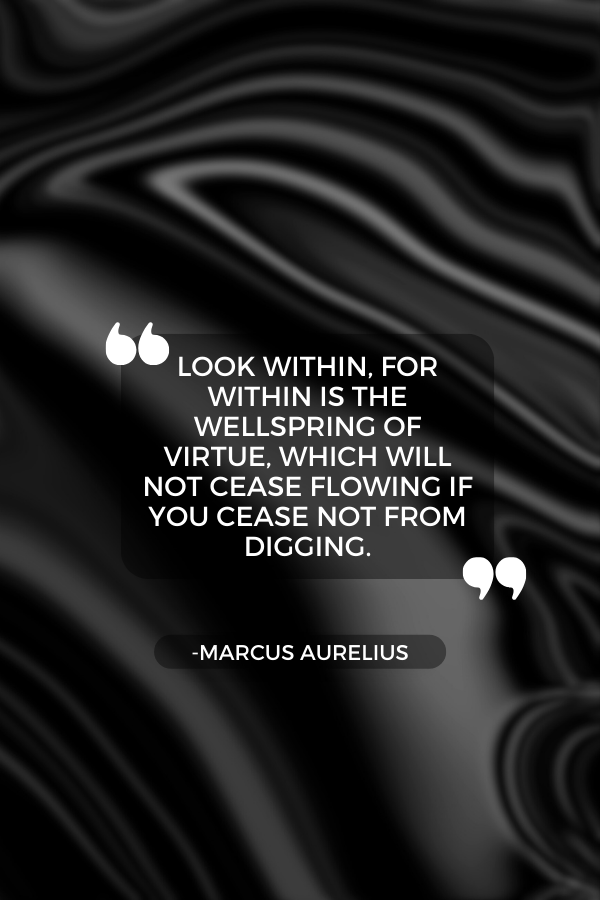 A quote about self-improvement by Marcus Aurelius