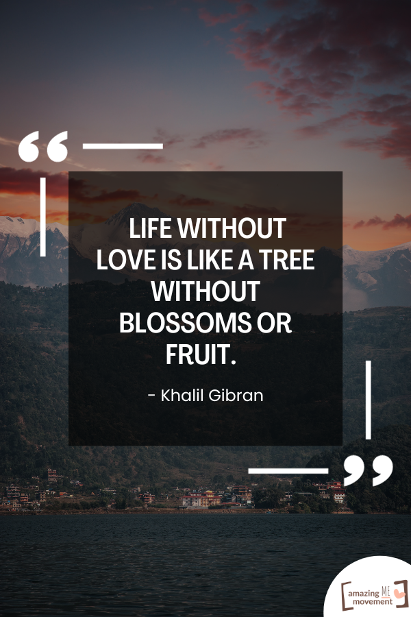 A love quote by Khalil Gibran