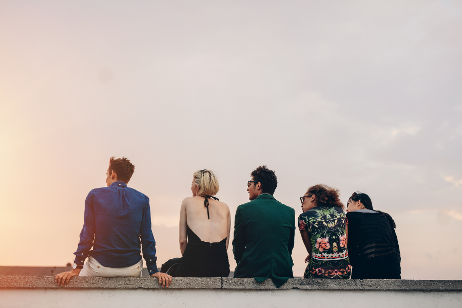 A group of friends hanging out toether