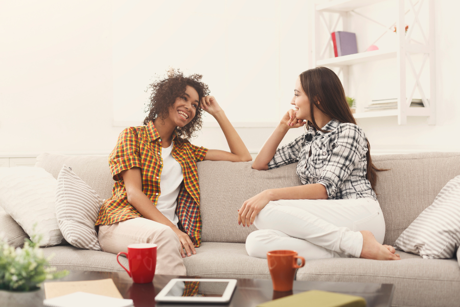 Two women being empathic with each other