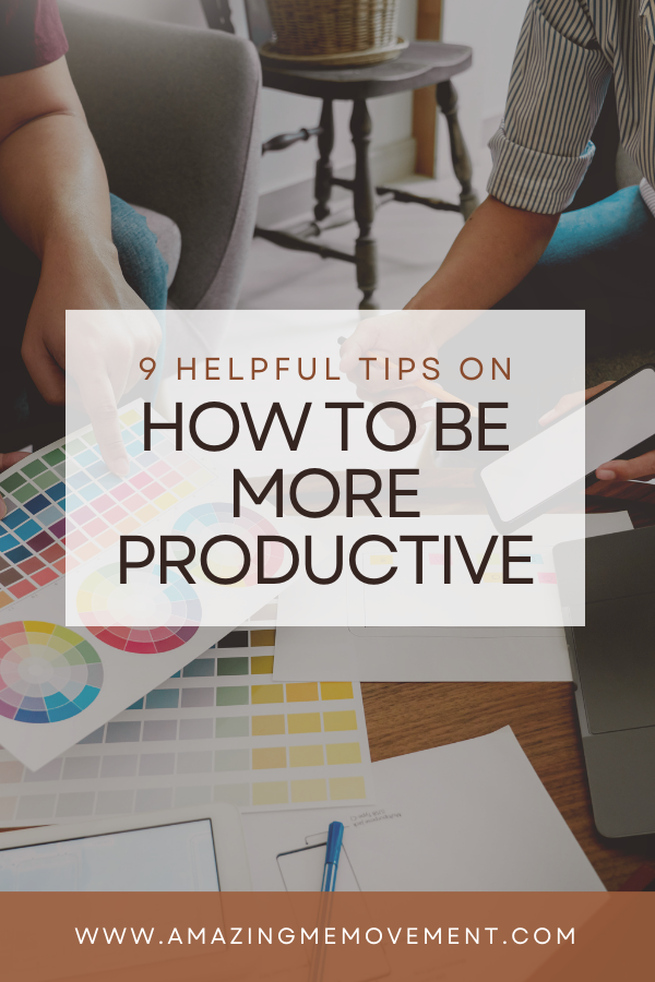 A banner on how to be more productive