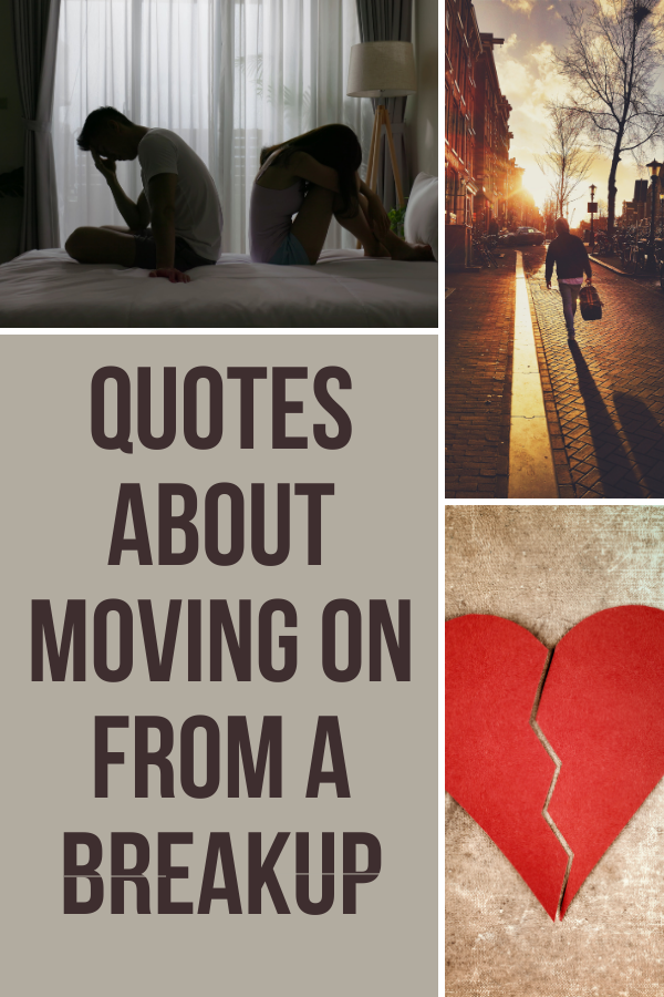 A banner for quotes about moving on from a breakup